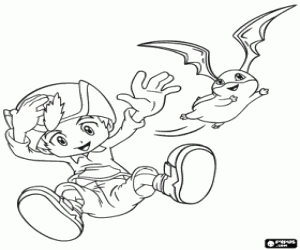 desenho de TK e Patamon para colorir