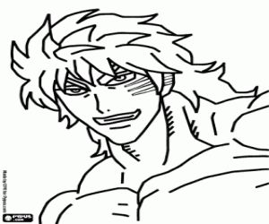 desenho de Toriko, personagem de anime mangá para colorir