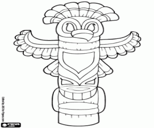 desenho de Totem para colorir