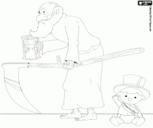 desenho de Transferência entre ano velho e novo para colorir