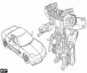 desenho de Um Transformer, um Autobot para colorir