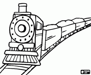 desenho de Trem da mercadoria para colorir