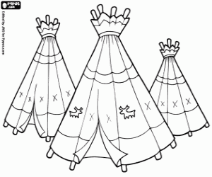 desenho de Tribo para colorir