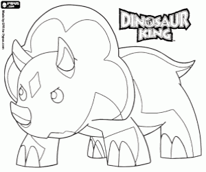 desenho de O triceratops Chomp para colorir