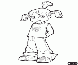 desenho de Trixie, personagem Lazy Town para colorir