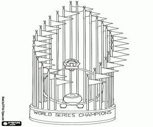 desenho de Troféu original da MJB World Series para colorir