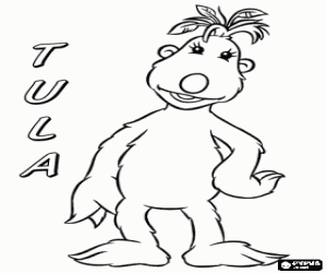 desenho de Tula vive no Hoobmobile com Iver e Groove para colorir