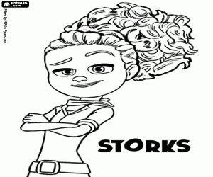 desenho de Tulipa é uma garota determinada para colorir