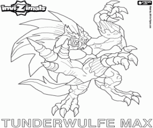 desenho de Tunderwulfe Max, Invizimal para colorir