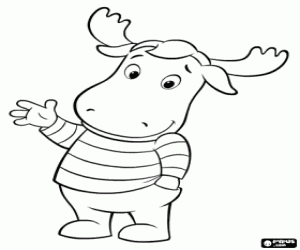 desenho de Tyrone, um backyardigan para colorir