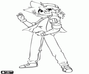 desenho de Tyson Granger de Beyblade para colorir