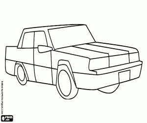 desenho de Um típico carro americano para colorir