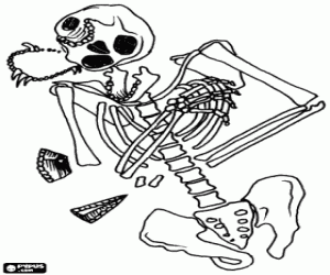 desenho de Um túmulo pré-histórico para colorir