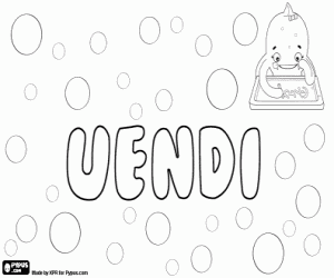 desenho de Uendi, nome albanês para colorir