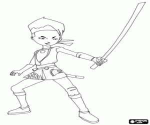 desenho de Ulrich Stern de Code Lyoko para colorir