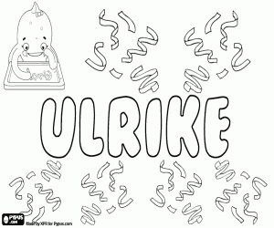 desenho de Ulrike, variante de Uhlrike para colorir
