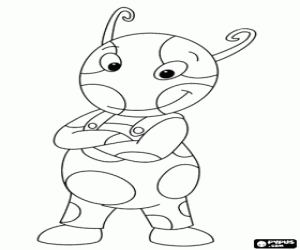 desenho de Uniqua, formiga dos Backyardigans para colorir