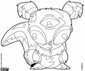 desenho de Usul, um roedor de Neopets para colorir