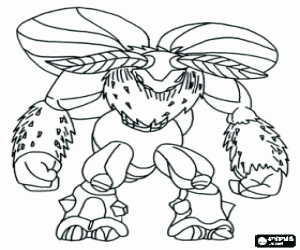 desenho de Vedetta o Magico, um gormiti para colorir