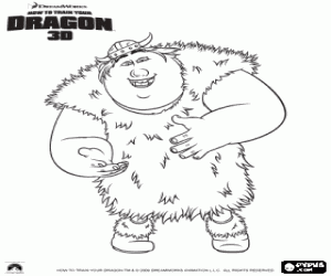 desenho de O viking Perna-do-Peixe Ingerman para colorir