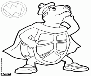 desenho de Wonder Pets: A tartaruga Tuck para colorir