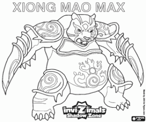desenho de Xiong Mao Max, Invizimals A nova dimensão para colorir