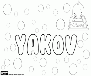desenho de Yakov, variante de Jakov para colorir