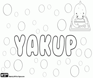 desenho de Yakup, variante de Yakub para colorir
