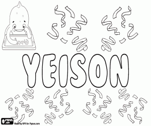 desenho de Yeyson, variante de Jayson para colorir