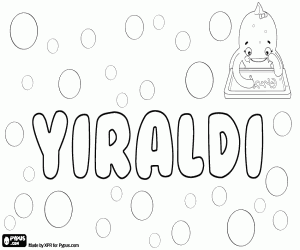 desenho de Yiraldi, variante de Yeraldi para colorir