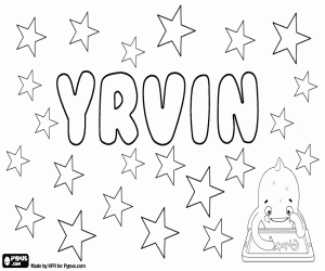 desenho de Yrvin, variante de Irvin para colorir