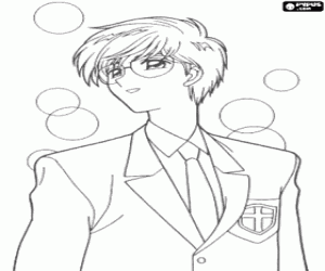 desenho de Yukito Tsukishiro de Sakura para colorir