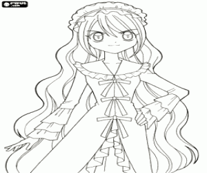 desenho de Yuri de Mermaid Melody para colorir