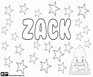 desenho de Zack, diminutivo inglês para colorir