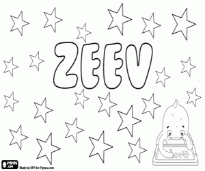 desenho de Zeev, variante de Zev para colorir