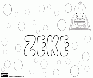 desenho de Zeke, diminutivo masculino para colorir