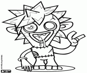 desenho de Zommer de Moshi Monsters para colorir