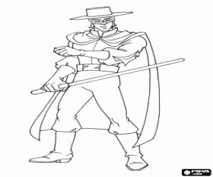 desenho de Zorro: Geração Z para colorir
