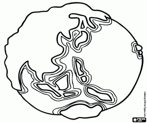 desenho de Ásia em nosso planeta para colorir