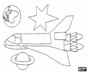 desenho de O ônibus espacial para colorir