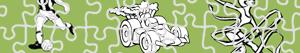 desenhos de Puzzles de Desporto e Aventura para colorir