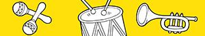 desenhos de Instrumentos musicais para colorir