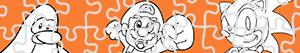 desenhos de Puzzles de Video Games para colorir