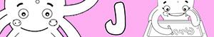 desenhos de Nomes de Menina com J para colorir