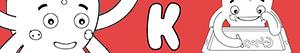 desenhos de Nomes de Menino com K para colorir