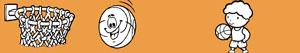 desenhos de Basquete para colorir