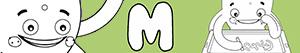 desenhos de Nomes de Menino com M para colorir