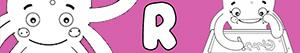 desenhos de Nomes de Menina com R para colorir