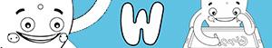desenhos de Nomes de Menino com W para colorir
