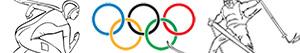 desenhos de Jogos Olímpicos de inverno para colorir